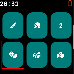Image of the dice app in the launcher