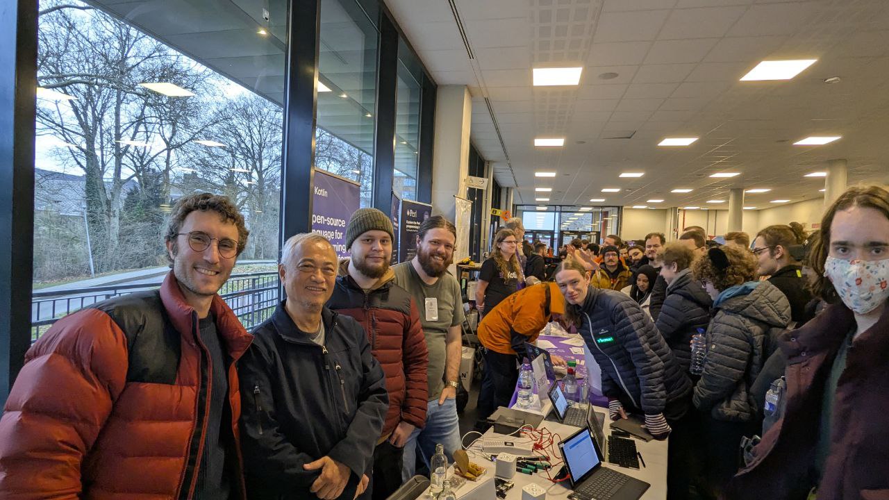 The group of peeps that went to FOSDEM
