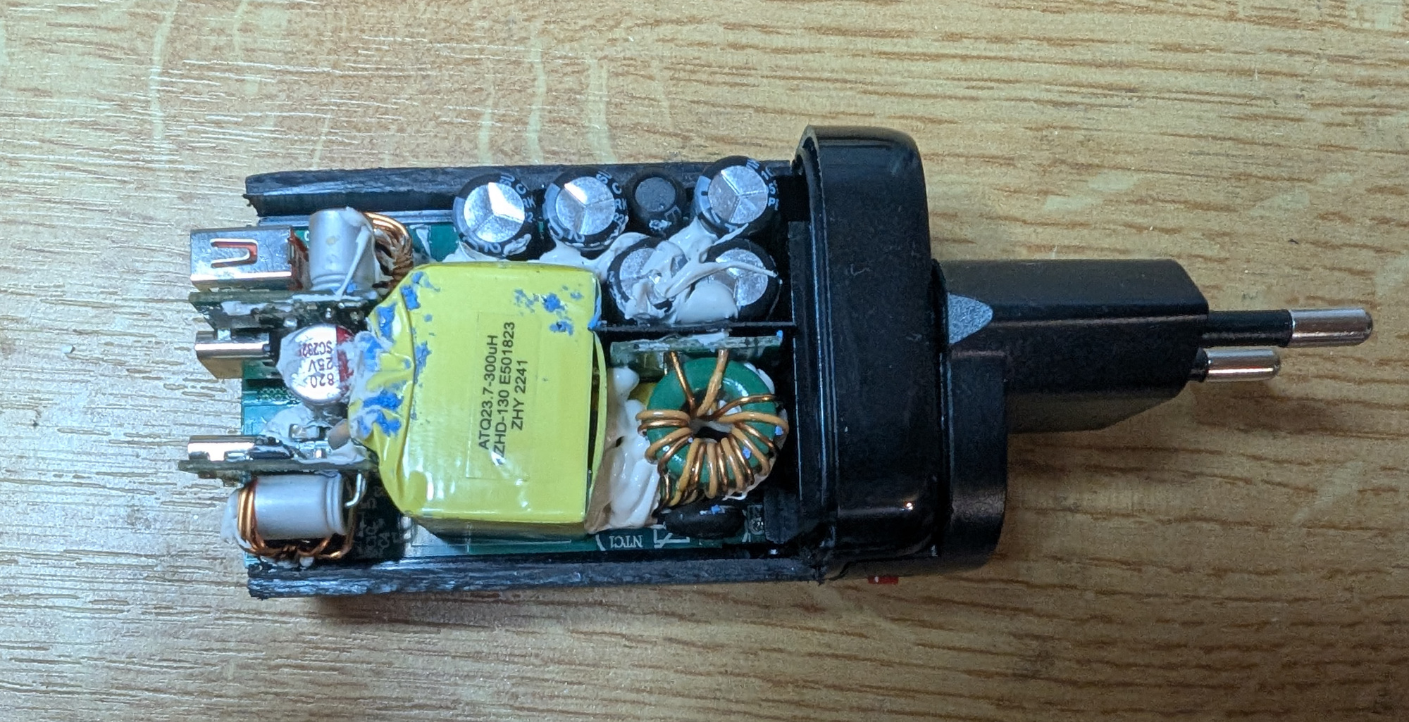 Top view in case