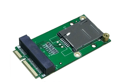 MiniPCIe with sim slot adapter