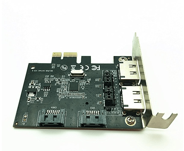 You will need the PCIe to SATA adapter from the PINE64 store to connect your disks to your ROCKPro64 board. https://forum.pine64.org/showthread.php?tid=6932. WARNING: this adapter does not work well with two HDDs