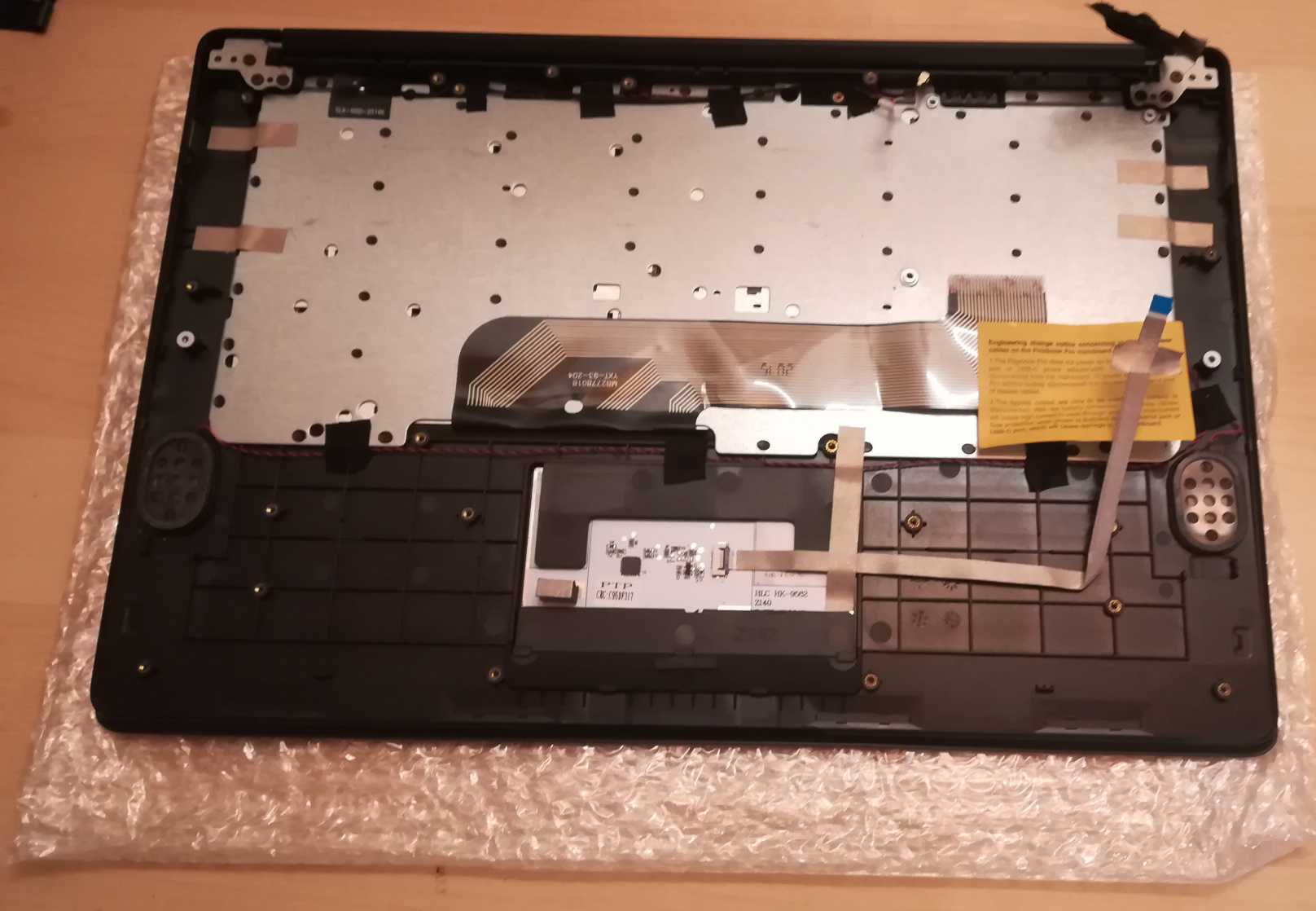 Pinebook Pro new keyboard all boards removed